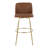 Swivel Upholstered Counter Stool with Metal Frame