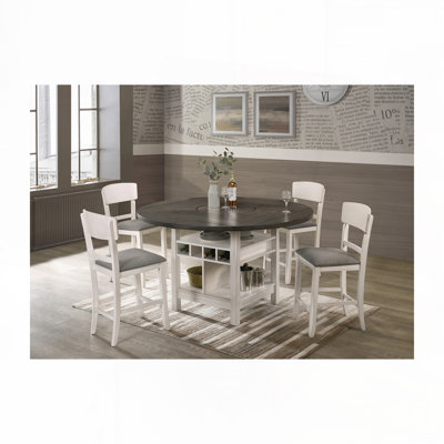 Fabric Upholstered Bar Stools Set with Wood Back,Wood Legs