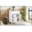 Meuble-lavabo de 24 pouces avec lavabo en céramique, conception compacte et rangement intelligent pour les espaces modernes et traditionnels-2093796897