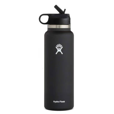 40OZ Hydro Flask Water Bottle w/ Straw Lid Stainless Steel Vacuum
