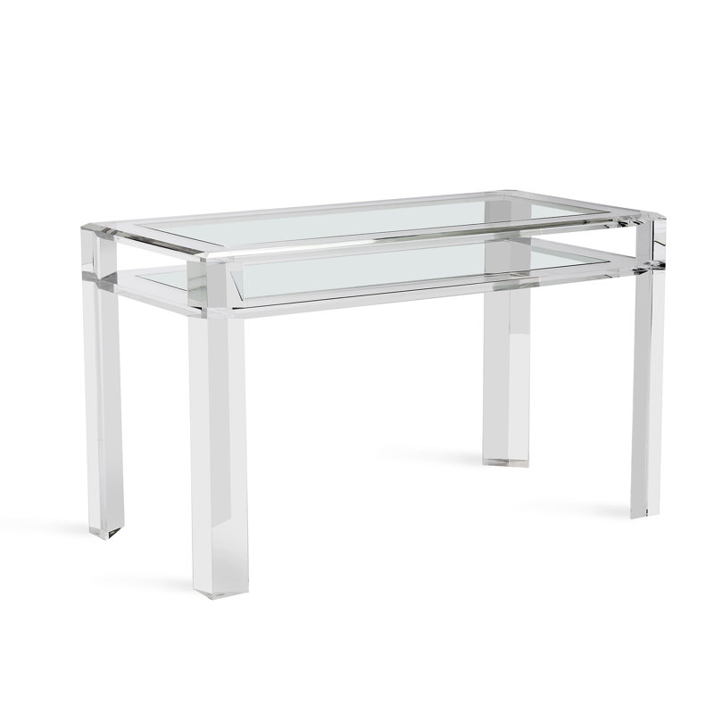 Surrey Clear Acrylic and Glass Writing Desk