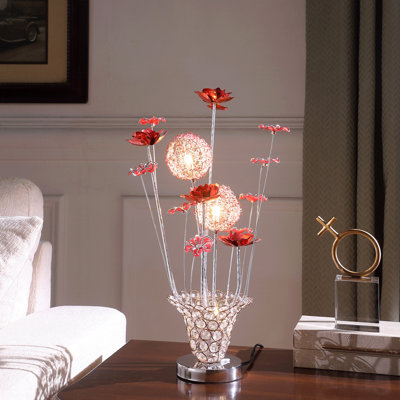Lampe de table - Aluminium en cuivre doré / fil d'argent