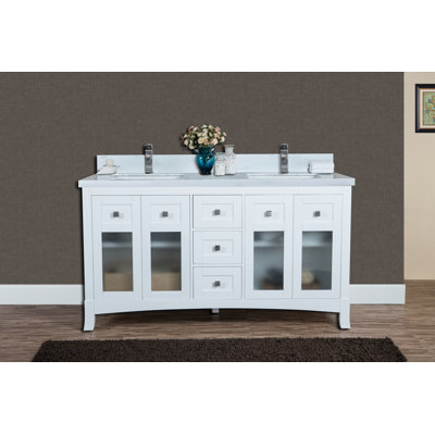 Ensemble de meuble-lavabo double 61 po Peden