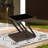 Wicker Rattan Outdoor Side Table With Tempered Glass