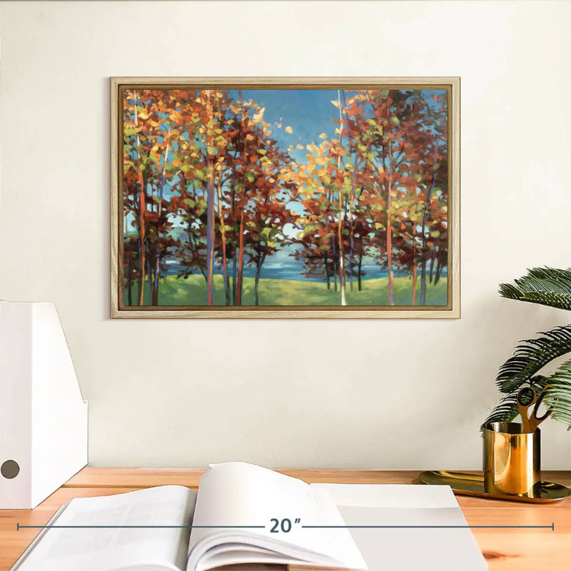 Kaléidoscope, Cadre flottant en bois naturel, 13 po x 9 po