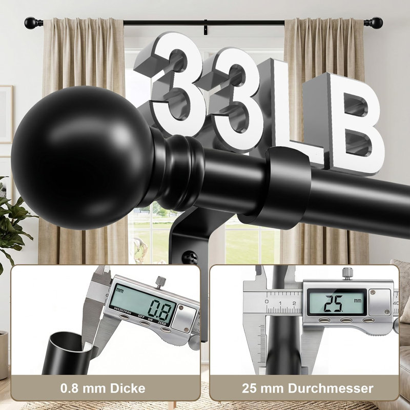 Black Curtain Rods