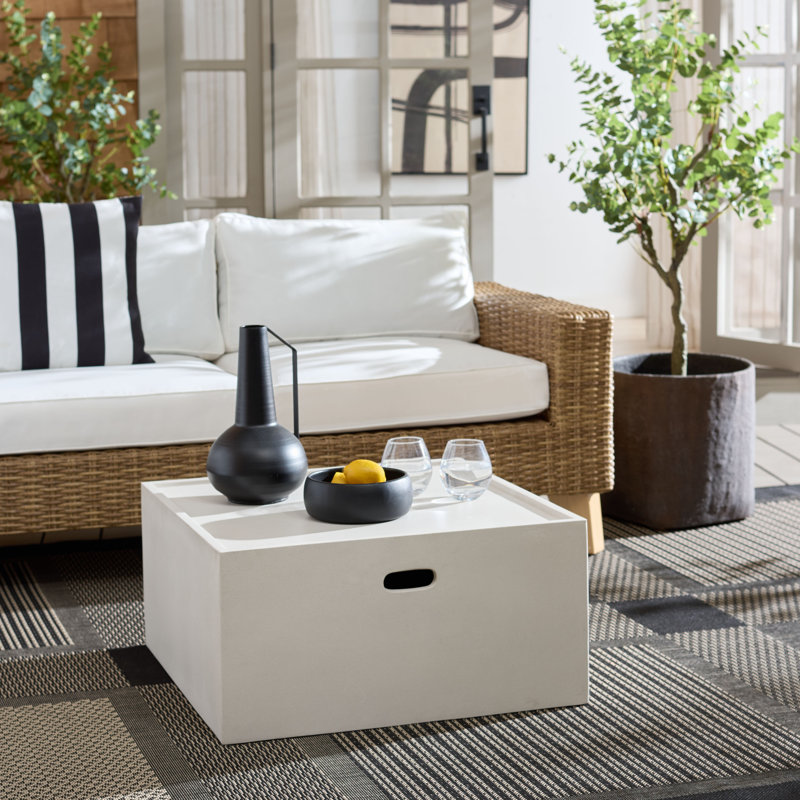 Azhaar Square Coffee Table, White