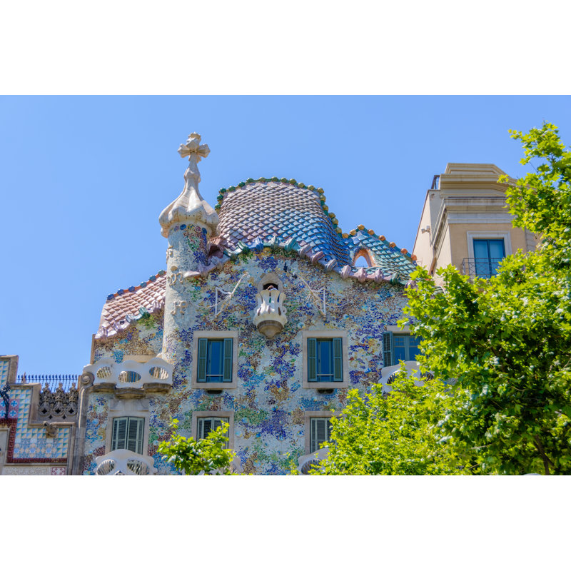 Gaudi's Casa In Barcelona - Wrapped Canvas Print, 20cm H x 30cm W