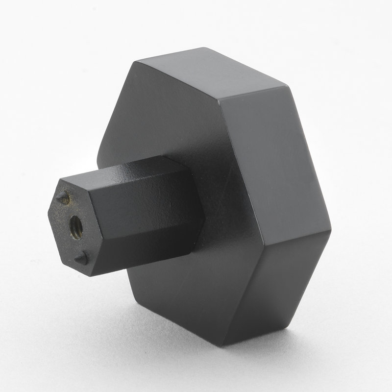 1 1/2" Length Geometric Knob Multipack, Oil Rubbed Bronze