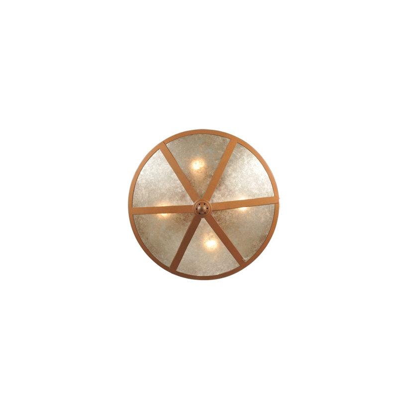 Rustic Lodge 4 - Light Semi Flush Mount