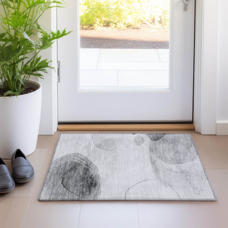 Tapis intérieur / extérieur Jabdiel, Rectangle 1 pi 8 po x 2 pi 6 po
