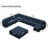 Wylodene 169.4" W Oversize Velvet Upholstered Modular Sectional Sofa Set U Shaped Couch with Storage-86607705