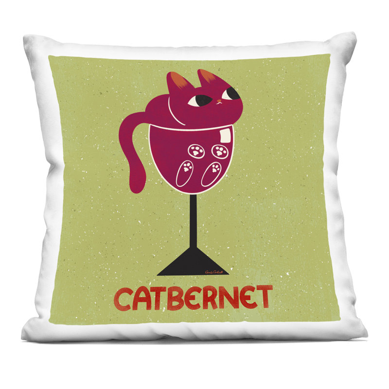Coussin Fierce Vibrant Tiger Design par Kim Allen, Rouge / mousse, Carré 18 po