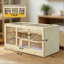 Cage à hamster en bois multi-niveaux avec plus de 1000 pieds carrés