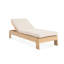 Chaise longue d'extérieur en eucalyptus Blakely