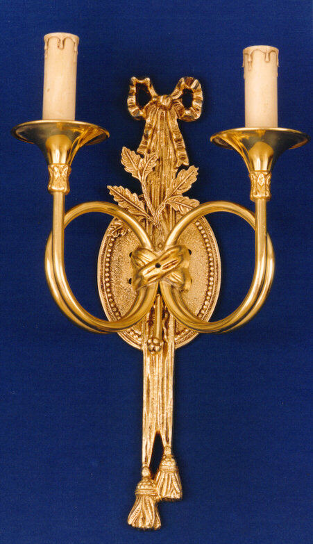 Cray Candle Wall Light, French Gold