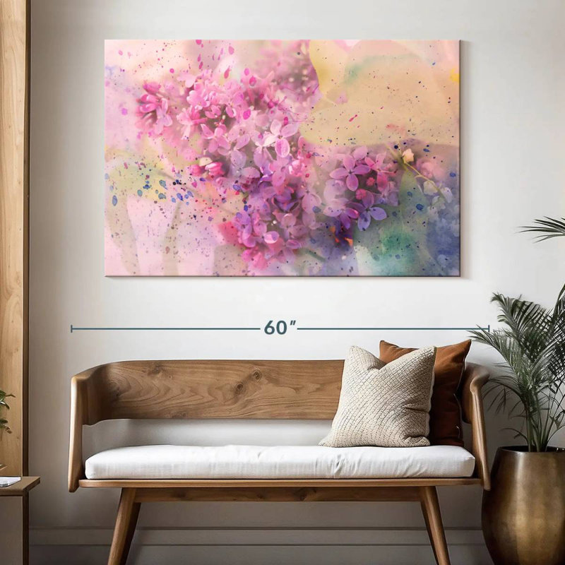 Harnek Lilac Flowers, 34" H x 51" W