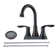 Centerset 2-handle Bathroom Faucet with Drain Assembly
