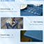 Table de terrasse 15 po - Extrémité extérieure carrée bleue pour porche, piscine, balcon Capacité forte de 110 lb