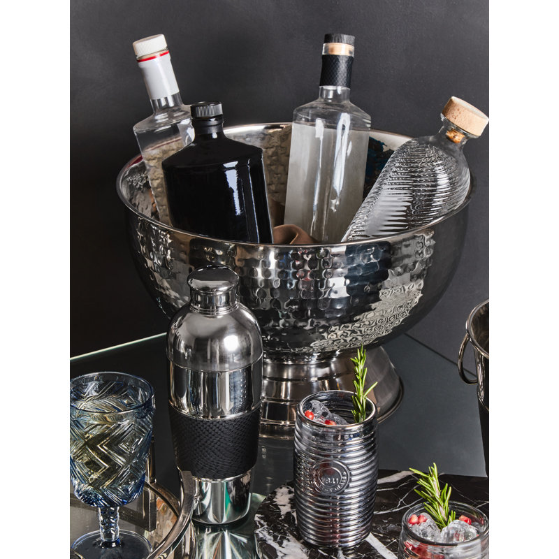 Ankara Stainless Steel Decorative Bowl, Silver