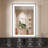 LED Bathroom Mirror With Black Frame, Backlit And Front Lighted Bathroom Mirrors For Wall-1207211490
