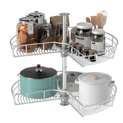 Dominio Steel Soft Close Blind Corner Cabinet Organizer