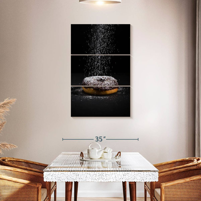 Yarlin Powdered Chocolate Donut, 32" H x 20" W