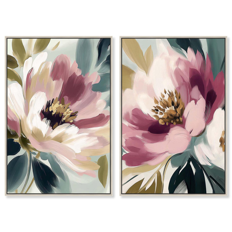 "Blossom in Light" par Art Remedy, H 54 po x l 36 po, Encadrement argenté