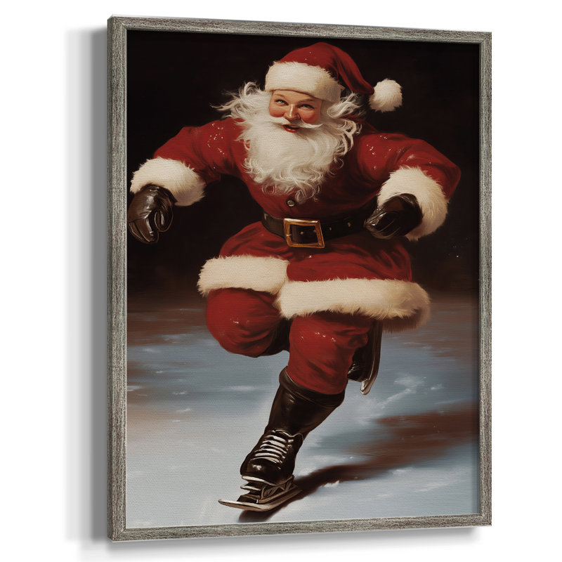 Art des Fêtes de Noël - série 2-CCCCL XXXII, reproduction encadrée - bois massif, H 30 po x l 24 po