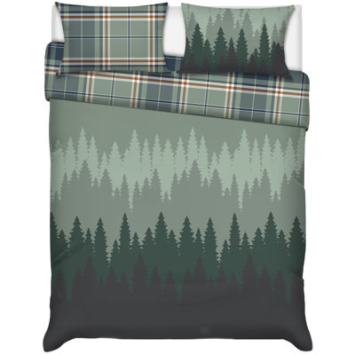 Safdie & Co. Inc. Polyester Ring Stitch Plaid Comforter Set