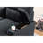 Kaden 93-Inch Black Polished Microfiber Sleeper Sectional Sofa With Right-Facing Chaise – L-Shaped Pull-Out Sleeper Bed, Dual Cupholders, Storage Arms, Contemporary Functional Design