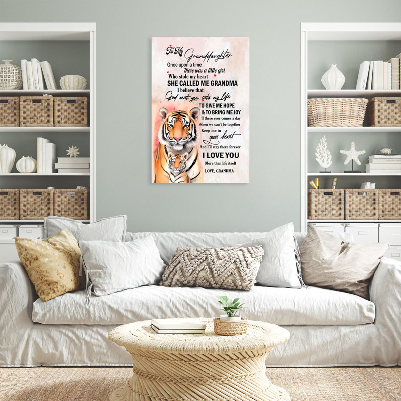 «Kylisha To My Granddaughter», impression sur toile, H 36 po x l 24 po x P 1,25 po