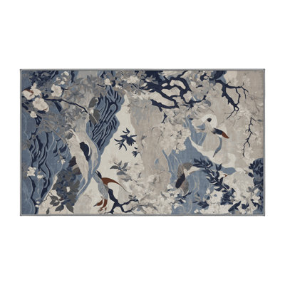 Silky Soft Plush Gray Area Rug