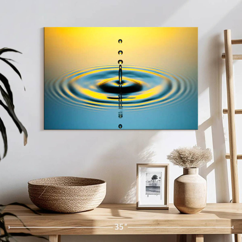 Goutte d'eau illuminée Alvord, H 16 po x l 24 po