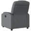 Fauteuil inclinable manuel Budmir, dossier / repose-pieds réglable, cuir-251869924
