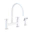 East Linear Kitchen Bridge Faucet with Side Spray-2022674633-2135088588