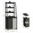 Laundry Basket, 2 Section Laundry Hamper With 4 Tiers Shelf, Pull-Out And Removable Laundry Bags, Large 2 X 15.87 Gallons, For Bedroom Bathroom Black Pf11Xlk-48690607-48690606