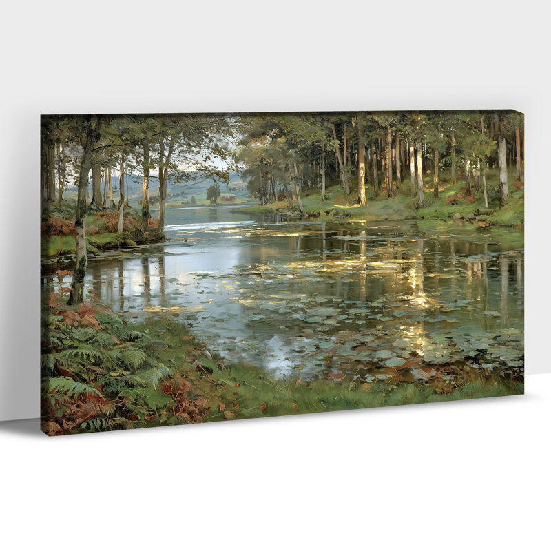 Art mural grand paysage panoramique, H 32 po x l 48 po