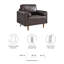Fauteuil en cuir fleur Valor