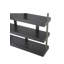 Bibliothèque en acier inoxydable Dalmar H 90,55 "x 59,06"
