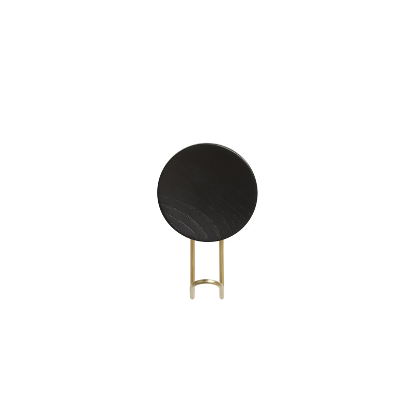 Around Wall Hanger (Large), Black/Satin Brass