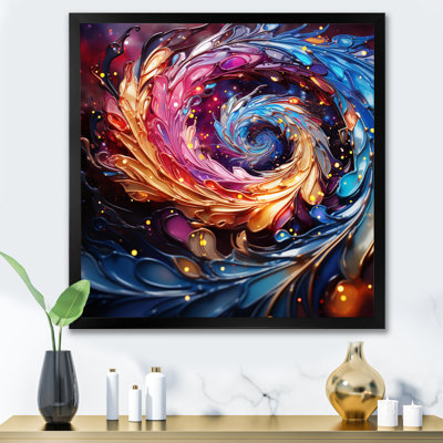 Un tourbillon coloré sur toile