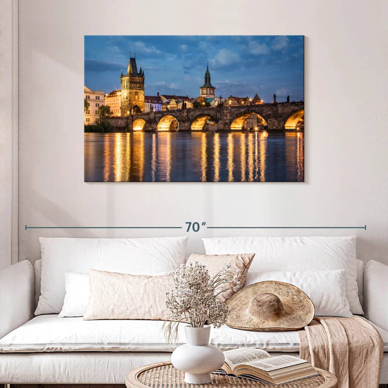 Lilie Charles Bridge, Prague, République tchèque, H 30 po x l 45 po