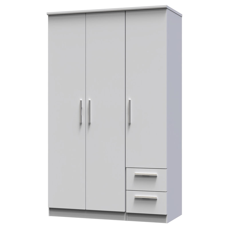 Borgeson Manufactured Wood Wardrobe, Grey Matt