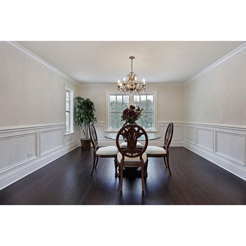 Primed White Polystyrene Crown Moulding Set of 8