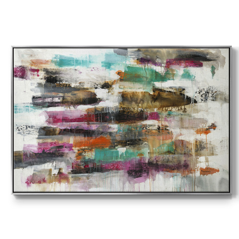 Inertie n ° 3, reproduction sur toile encadrée, H 17 po x l 25 po x P 2 po, Argent
