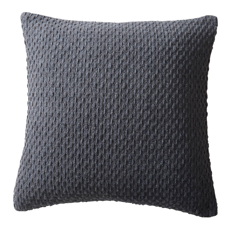 Rosbel Square Throw Cushion Cover, Charcoal