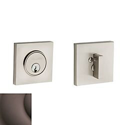Contemporary Square Single Cylinder Deadbolt Baldwin 
