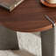 Table basse ronde en bois avec pieds en métal-482367949-482367950
