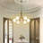 6-light Dimmable Modern Chandelier Sputnik Chandelier For Kitchen Island Bedroom Dining Room